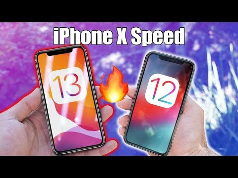 iPhone X iOS 13 VS iOS 12 -SpeedTest Comparison