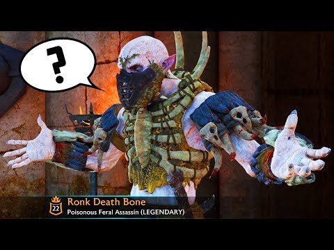 Ronk Death Bone - LEGENDARY Poisonous Feral Assassin (Middle-Earth: Shadow of War)