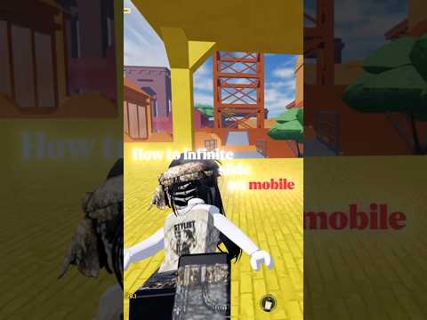 How to infinite slide on mobile | #evade #roblox #shorts