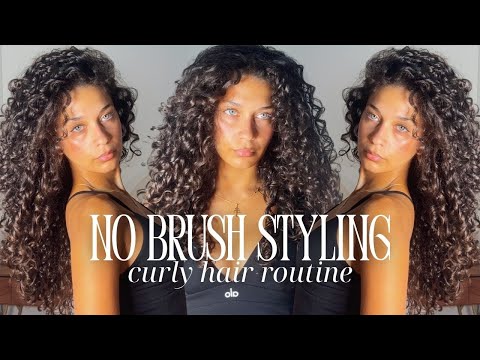 Brush styling is OUT! No brush styling curly hair routine ☆