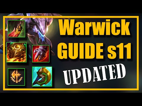 RANK #1 WARWICK JUNGLE GUIDE - Season 11 - Setup, Builds, and Gameplay (Tank/Bruiser)