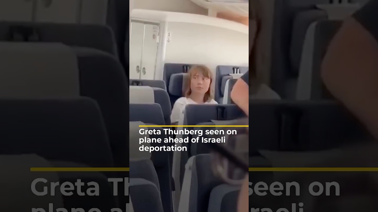 Activist Greta Thunberg deported after Madleen ship seized by Israel | AJ #shorts