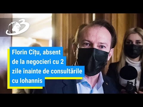 Florin Cîțu, absent de la negocieri cu 2 zile înainte de consultările cu Iohannis