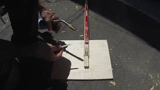 Wooden hockey stick shaft extension how to
