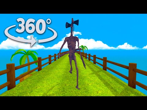 360° Video |  Siren Head 360 Jumpscare | Horror Animation VR