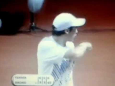 David Ferrer vs Facundo Bagnis Amazing 3 Aces In A Row!!