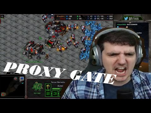 Artosis Vs Proxy Gate - Artosis Starcraft Remastered