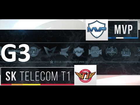 MVP vs SKT Game 3 Highlights - 2017 LCK SPRING SPLIT