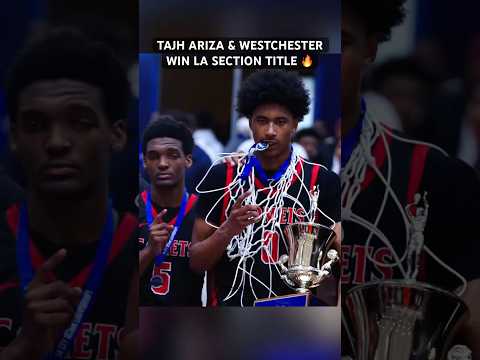 6’9 Tajh Ariza & Westchester wins LA city section title. He lead his team 19pts 10rebs 5 asts 🔥