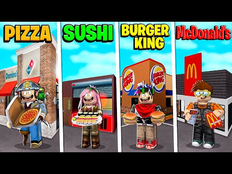 SFIDO I MIEI AMICI A CHI CREA IL RISTORANTE MIGLIORE! - ROBLOX