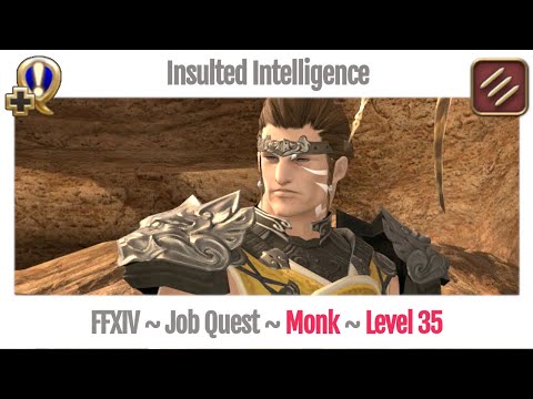 FFXIV Monk Level 35 Job Quest ~ A Realm Reborn ~ Insulted Intelligence