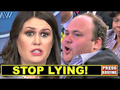 Reporter Surprises Sarah Sanders & calls her out for Iying
