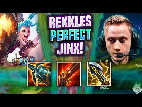 REKKLES PERFECT GAME WITH JINX! - KC Rekkles Plays Jinx ADC vs Jhin! | Season 2022