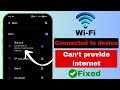 Fix Wi Fi Connected To Device Can T Provide Internet WIFI Connected But Not Providing Internet