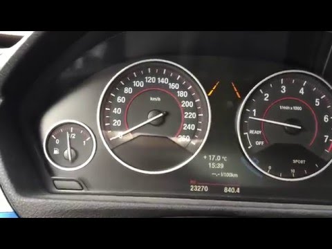 BMW 316i F30 chip 220hp acceleration 0-100 kmh