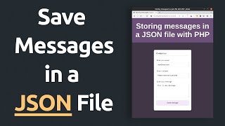 Download the video "How to store form data in a json file using php | PHP & JSON Tutorial"