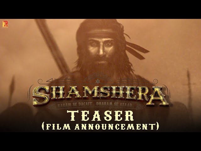 Ranbir Kapoor first look in "SHAMSHERA"