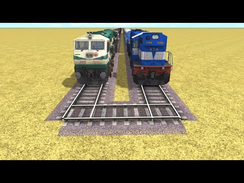 Trains vs Sharp Turn – When Engineers Have No Brain Trains Crashes | Train Simulator 2022 #RailRoad