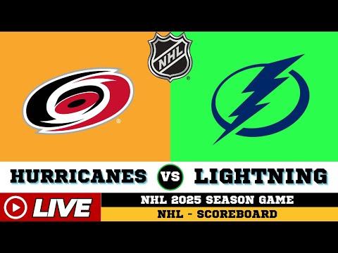 🔴LIVE : Carolina Hurricanes Vs Tampa Bay Lightning | NHL 2025 | NHL Live SCOREBOARD | Dec 21 2025