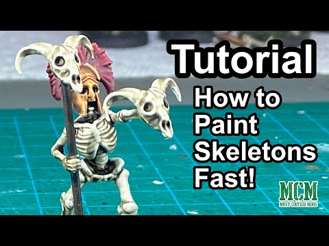 How to Quickly Paint Miniature Skeletons - An Army Painter Tutorial