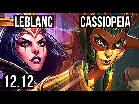 LEBLANC vs CASSIOPEIA (MID) | 9/0/8, 1.3M mastery, Legendary | EUW Diamond | 12.12