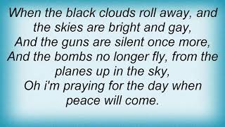 Hank Williams - Peace Will Come Lyrics