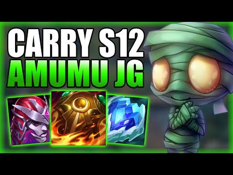 HOW TO PLAY AMUMU JUNGLE & HARD CARRY IN RANKED S12! - Best Build/Runes Guide - League of Legends