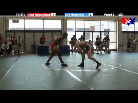Renaldo Rodriguez-Spencer vs. Cole Mendenhall at 2013 Junior Nationals - FILA - FS