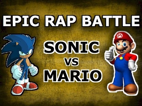 SONIC VS MARIO - LYRICS - EPIC RAP BATTLE