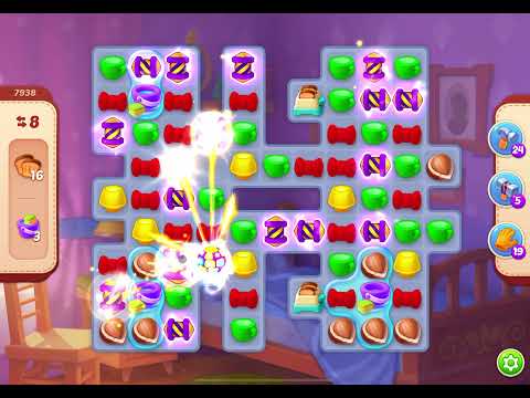 HomeScapes Level 7938 no boosters (14 moves)