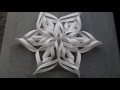 3D Paper Snowflakes DIY