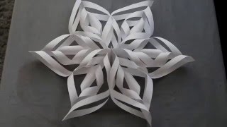 3D Paper Snowflakes DIY