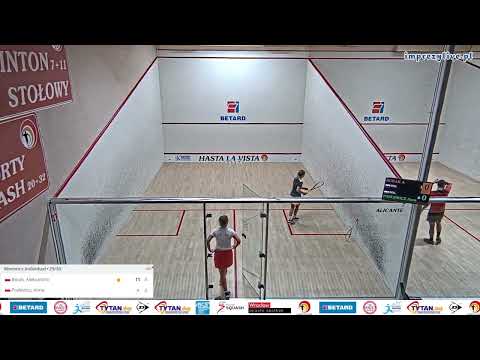Aleksandra Burak 🇵🇱 - 🇵🇱 Anna Pozlewicz ESF European Individual Closed Squash Championship 2023