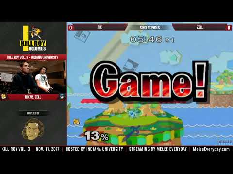 Kill Roy Vol. 3 - RiK (Fox) vs. Zell (Marth) - SSBM - Pools, Wave A
