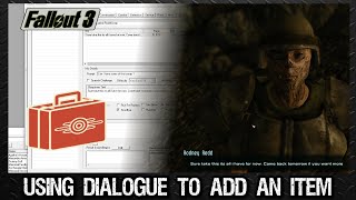 Using Dialogue to add an item to your inventory