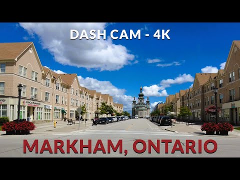 Explore Markham, Ontario in 4K 🚗 | Scenic Drive Through Suburban Charm & City Highlights 🌆