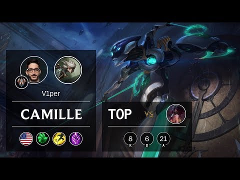 Camille Top vs Akali - NA Challenger Patch 9.13