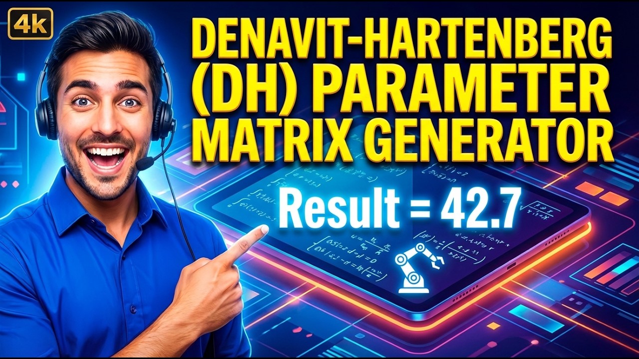 Denavit-Hartenberg (DH) Parameter Matrix Generator
