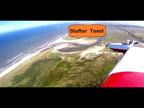 Terug naar de kust. Texel Airport and de nature Resort de Slufter on Texel. Sightseeing on air