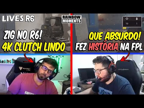 4K CLUTCH DO ZIG, PALUH DESTRUINDO MUITO NA FPL *19/1* 🔥🔥JAGER DO RAZAH - MELHORES MOMENTOS LIVES R6