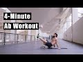 Day 4 Home Tabata Workouts 4 MINUTE AB WORKOUT