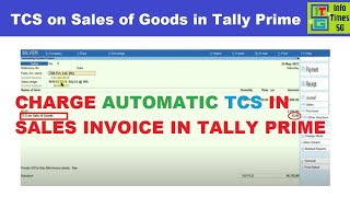 TCS on Sales of Goods in Tally Prime | TCS Entry in Sales Voucher in Tally | TCS in Tally Prime