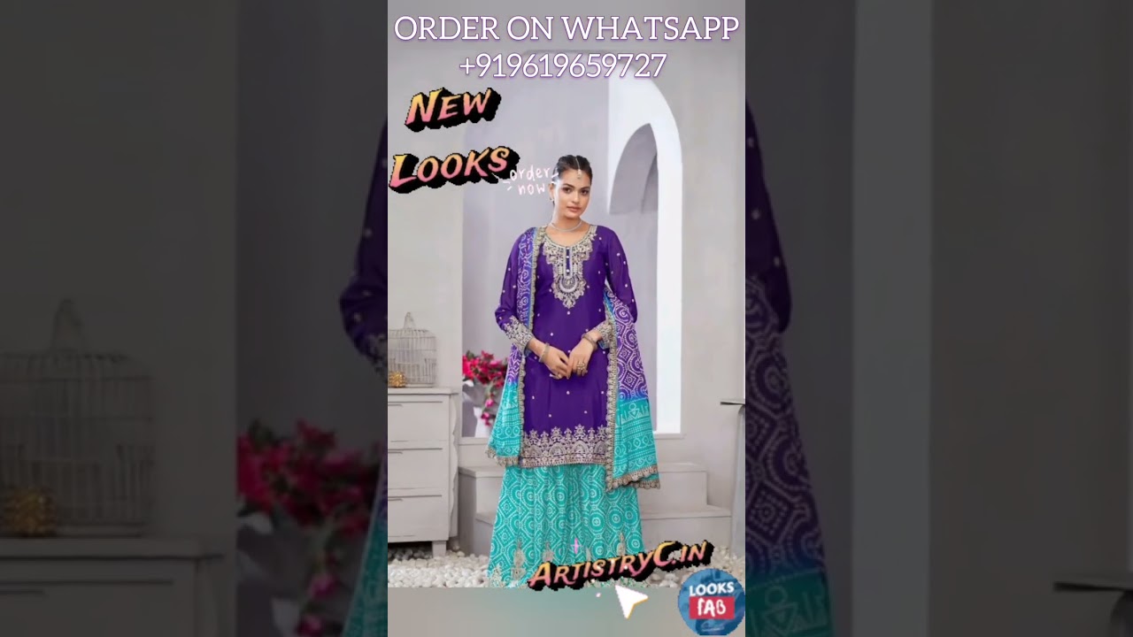 Anupamaa Style Chinon Sharara Suit for Rs 3420? Latest Festive Wear 2024 #PunjabiSuit