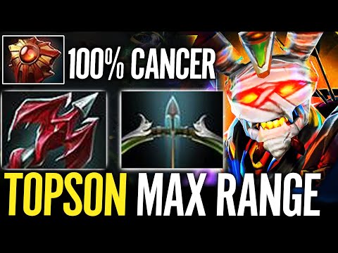 TOPSON shows why CLINKZ MIDLANE is broken - Max Range Build Dota 2