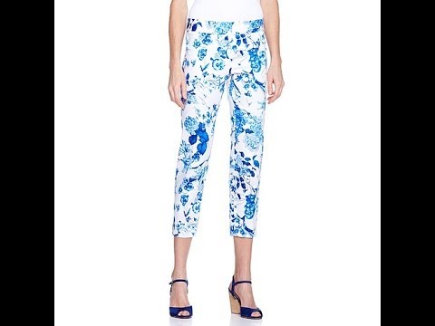 Vicky Tiel Cropped Sateen Pant