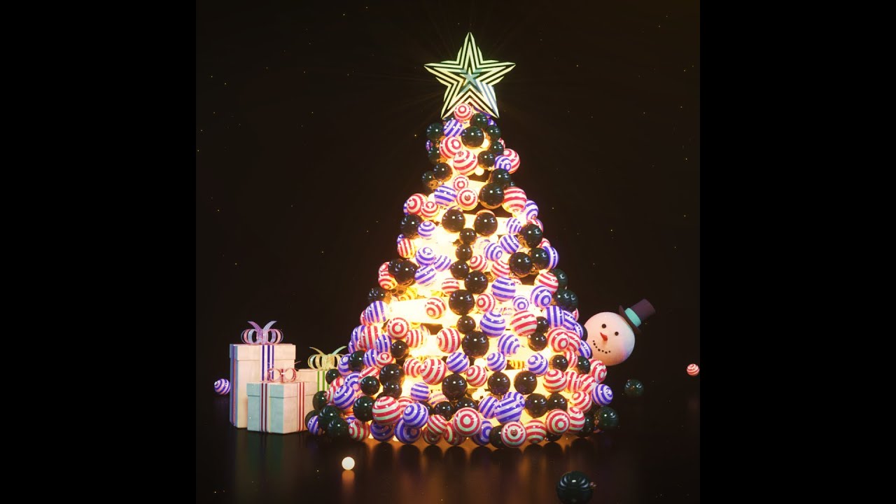 02 cute #Christmas #Tree 🎄 #Snowman  ☃️#Merry Christmas   #Greetings    #Video free #Download