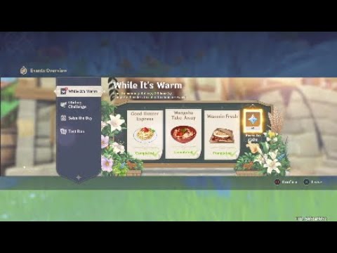 Genshin Impact Food Delivery Event 3rd Day (13122020)