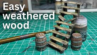 Ultimate HACK to make PERFECT weathered wood!