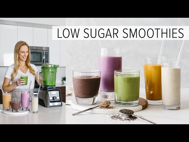 5 LOW SUGAR SMOOTHIES | healthy smoothies to power your day