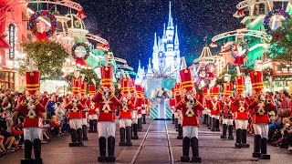 [4K] Once Upon a Christmastime Parade - 2019 Mickey&#39;s Very Merry Christmas Party